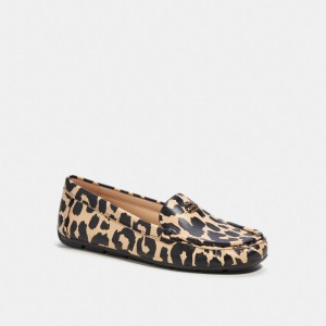 Buty Casual Coach Marley Driver With Leopard Print Damskie Panterka | PLXYK755