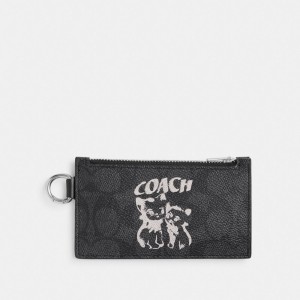 Etui Na Karty Coach The Lil Nas X Drop Zip In Signature Canvas Męskie Szare | PLAHB869