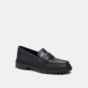 Loafer Coach Cooper Męskie Czarne | PLKOD966