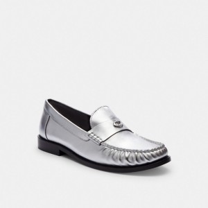 Loafer Coach Jolene Damskie Srebrne | PLKOR741