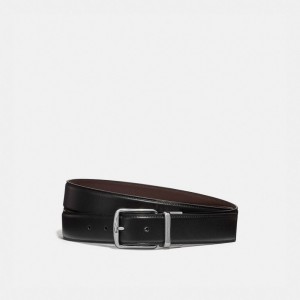 Pasek Coach Harness Buckle Cut To Size Reversible, 32 Mm Męskie Czarne Brązowe | PLYXR822