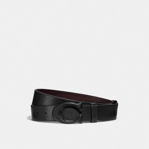 Pasek Coach Signature Buckle Cut To Size Reversible, 38 Mm Męskie Czarne | PLJPZ811