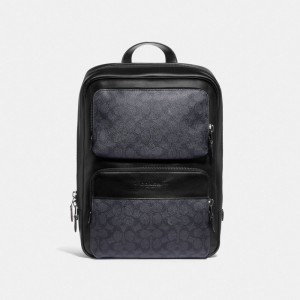 Plecak Coach Gotham In Signature Canvas Damskie Czarne Miedź Szare | PLPJP369