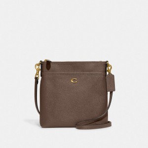 Torba Crossbody Coach Kitt Messenger Damskie Ciemny Szare | PLZUP288